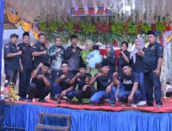 Pererat Silaturahmi, Jajaran Petinggi GRIB Jaya Labusel Hadiri Resepsi Pernikahan di Batang Nadenggan