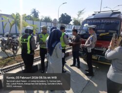 Dukung Ops Keselamatan Toba 2026, Satlantas Polresta Deli Serdang Gelar Ramp Check Angkutan Umum