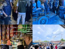 Jelang Idul Fitri 1447 H, Satreskrim Polres Labusel dan BAPANAS Sidak Pasar Kotapinang