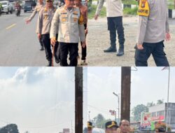 Pastikan Arus Balik Aman, Kapolres Rohil dan PJU Turun Langsung Pantau Jalur Lintas Riau-Sumut