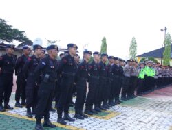 Kapolres Rohil Pimpin Apel Kesiapsiagaan Pengamanan Malam Takbiran, Lanjutkan Patroli Skala Besar Gabungan