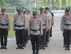 Kapolres Rohil Pimpin Apel Personel Baru Polsek Panipahan, Tegaskan Komitmen Bersih dari Narkoba