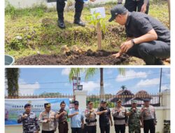 Hijaukan Bumi Sikerei! Wakapolda Sumbar Pimpin Aksi Tanam Pohon di Polres Mentawai