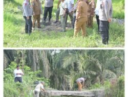 Respon Cepat Aduan 110, Kapolsek Torgamba Gerak Cepat Tindaklanjuti Jembatan Nyaris Roboh