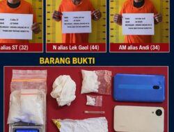 Polres Labuhanbatu Selatan Ungkap Kasus Narkotika, Tiga Tersangka Diamankan