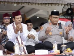 Kapolres Langkat Hadiri dan Kawal Tabligh Akbar Ustadz Abdul Somad Bersama Forkopimda