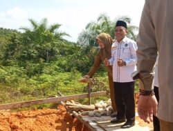 Lurah Padang Bulan Liana Juwita Siregar Hadiri Peletakan Batu Pertama Masjid Dirgantara Barakna Haulah