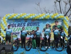 ROAD TO RBR 2026, KAPOLRES ROHIL AJAK MASYARAKAT BERLARI LAWAN KARHUTLA DAN JAGA LESTARINYA ALAM ROHIL