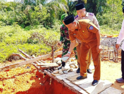 Peletakan Batu Pertama Pembangunan Masjid Dirgantara Barakna Haulah di Rantau Utara