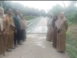 Jembatan Merah Putih Presisi Rampung 100%, Warga Harapan Jaya Rokan Hilir Haru dan Berterima Kasih kepada Polri