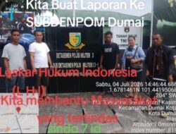 Mengaku Oknum OKP dan Laskar Hukum Indonesia dari Batin solapan, di duga Adu domba sesama TNI