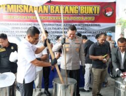 Polda Riau Musnahkan Narkoba Rp69,7 Miliar, Gagalkan Jaringan Internasional dan Selamatkan Hampir Sejuta Jiwa