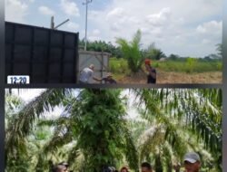 Sangat di sayangkan Oknum Ormas dari PAC IPK kab. Bengkalis memaksakan diri masuk ke lokasi lahan yang telah di pasangi KUHAP 551 dan PASAL 257 di Pintu