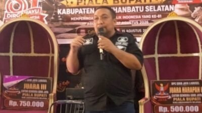 Sambut HUT RI ke-81, Grib Jaya Labusel Gelar Turnamen Catur Gembira Piala Bupati Antar Wartawan dan LSM