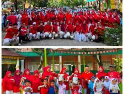 Jelang HUT Kemerdekaan Ke 81 Republik Indonesia SD Negeri 18 Pekanbaru Semarak Adakan Acara Perlombaan Dan Gerak Jalan Santai Dengan Semangat