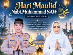 Kapolres Labuhanbatu Selatan Beserta Staf dan Bhayangkari Ucapkan Selamat Memperingati Hari Maulud Nabi Muhammad SAW 1447 H