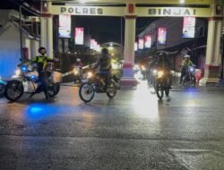 Perkuat Sinergitas Kapolres Binjai Bersama Forkopimda Laksanakan Patroli Gabungan Skala Besar