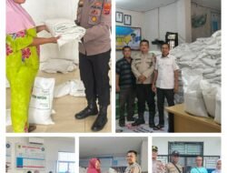 Polsek Sungai Kanan Kawal Penyaluran 111 Ton Beras Bulog, 3.710 Keluarga Terima Bantuan