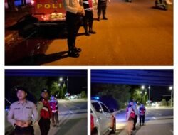 Patroli Malam Sat Samapta Polres Langkat, Cegah Kejahatan Jalanan dan Dekatkan Layanan Polri 110 kepada Masyarakat
