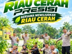 Dukung Program Kapolda Riau Penanaman 1 Juta Pohon, Polsek Rimba Melintang tanam pohon di kantor pemerintahan Genjot Program Green Policing