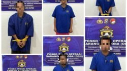 Polres Dumai Bersama Tim Gabungan Gelar Razia Sarang Narkoba, Enam Orang Positif Metamfetamina Diamankan