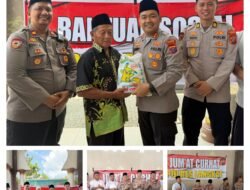 Kapolres Langkat Sambangi Masjid Jamik Al Amin, Serahkan Bansos dan Serap Aspirasi Warga