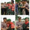 *PENYAMBUTAN SATGAS PAMTAS RI-PNG YONIF 123/RAJAWALI BERJALAN HIKMAT DAN KONDUSIF*